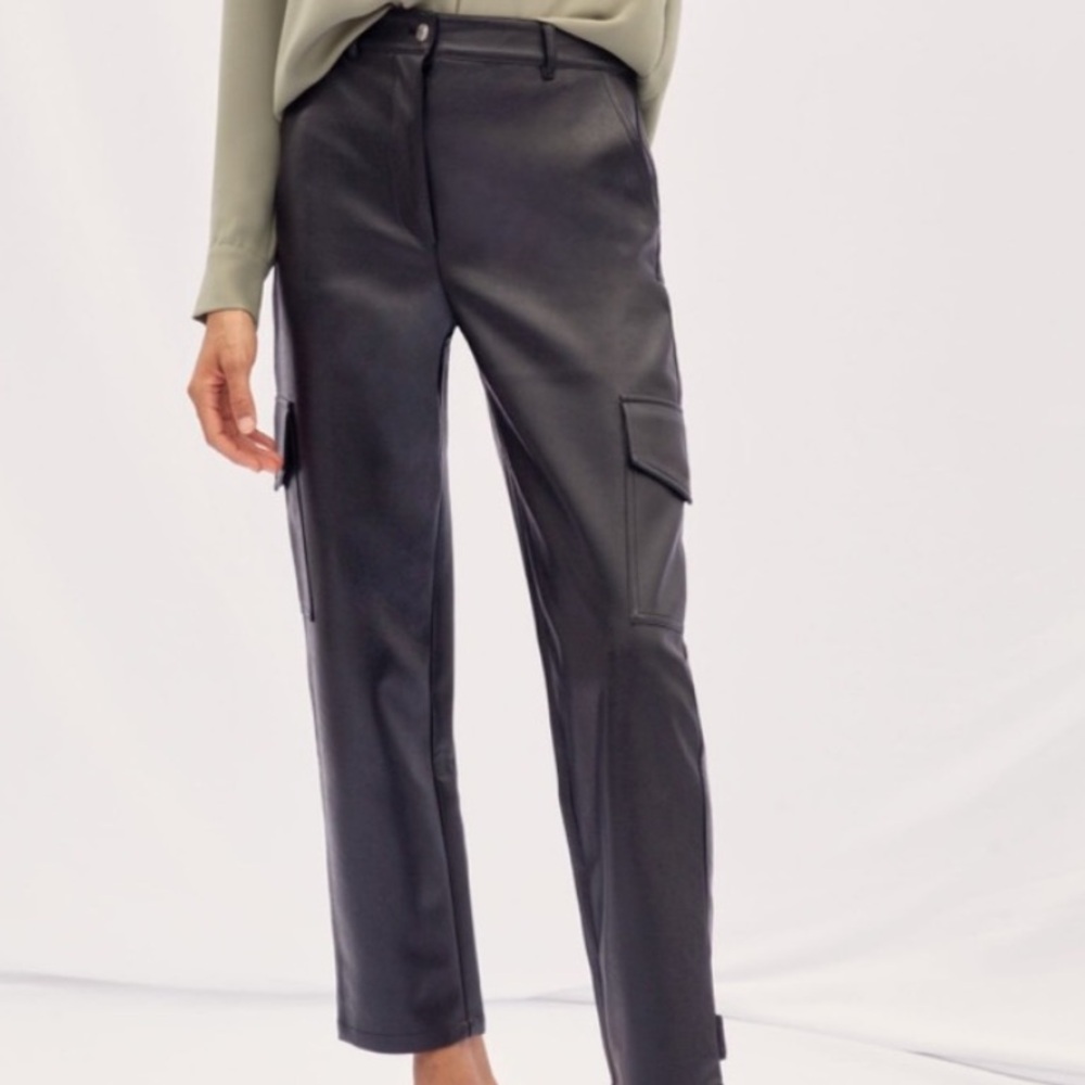 Aritzia | Vegan Leather Cargo Pant
